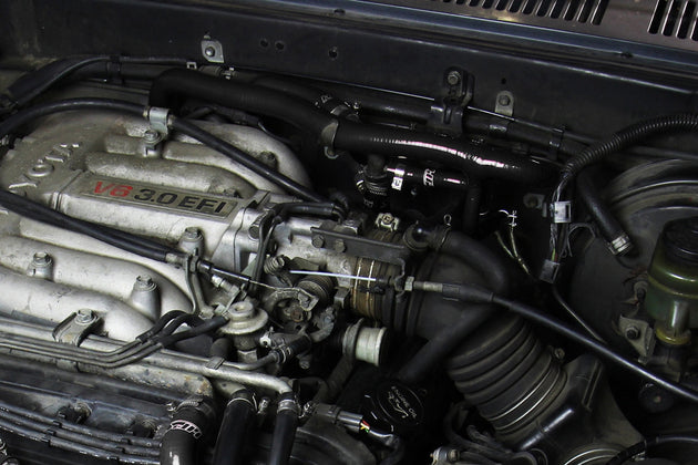 HPS Silicone Heater Coolant Hose Kit Toyota 1990-1991 4Runner 3.0L V6 with Rear Heater Left Hand Drive, 57-2190 FR SPORT