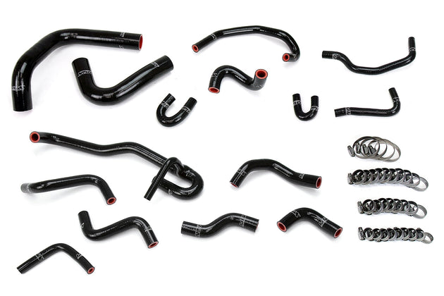 HPS Silicone Radiator + Heater Coolant Hose Kit Toyota 1990 1991 4Runner 3.0L V6 with Rear Heater Left Hand Drive, 57-2191 FR SPORT