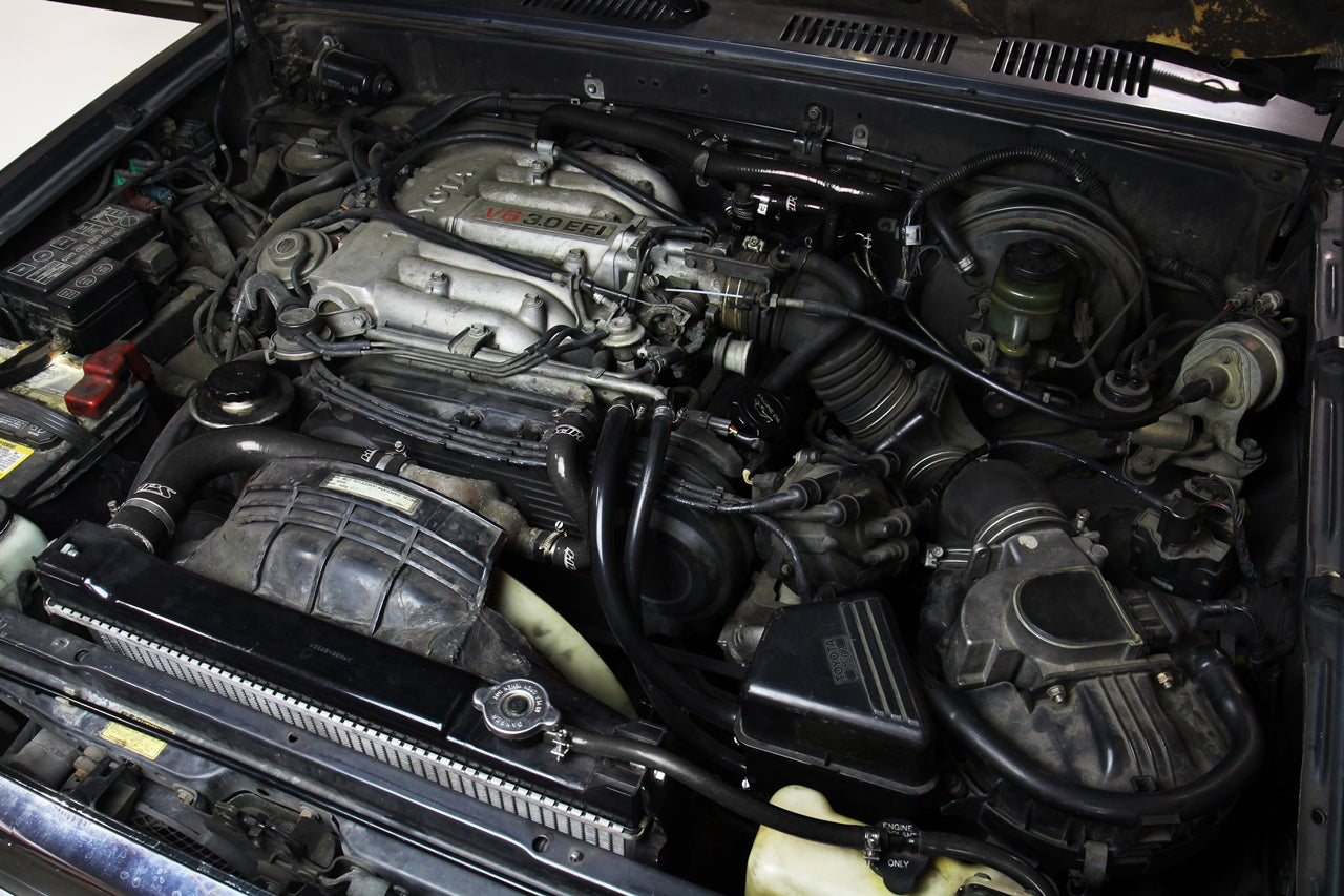 HPS Silicone Radiator + Heater Coolant Hose Kit Toyota 1990 1991 4Runner 3.0L V6 with Rear Heater Left Hand Drive, 57-2191 FR SPORT