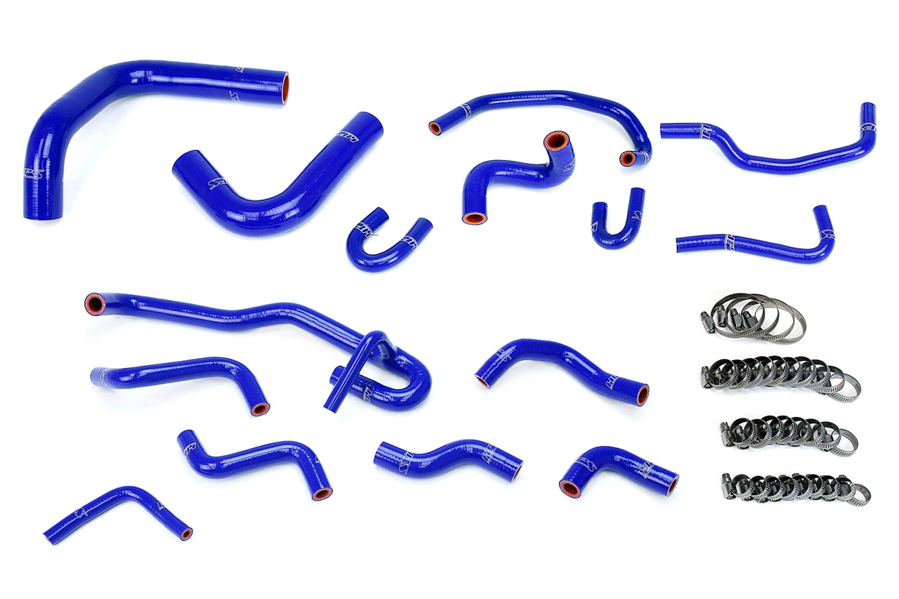 HPS Silicone Radiator + Heater Coolant Hose Kit Toyota 1990 1991 4Runner 3.0L V6 with Rear Heater Left Hand Drive, 57-2191 FR SPORT