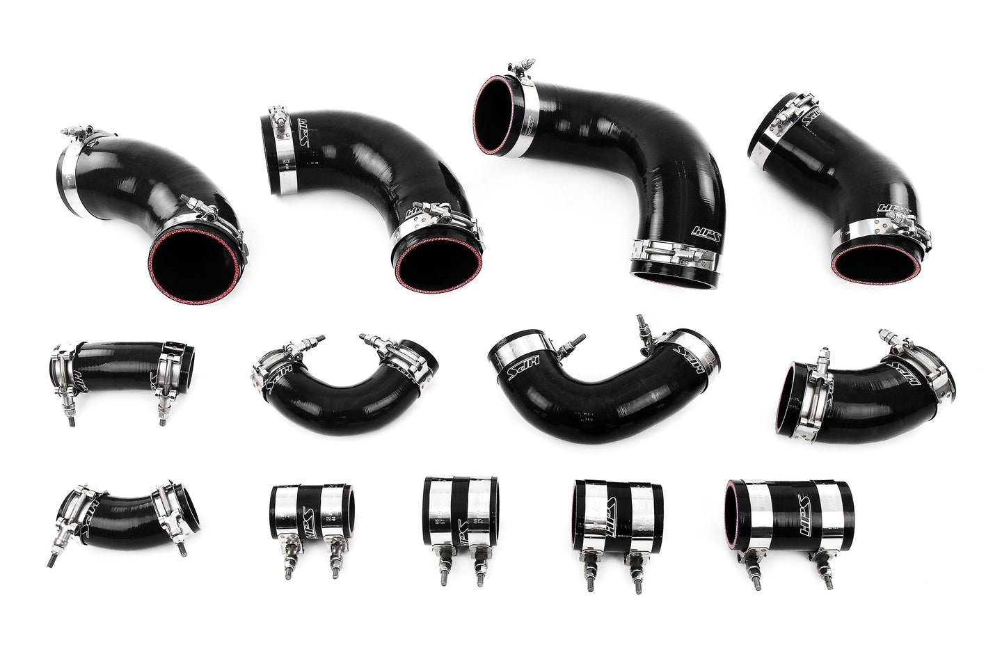 HPS Silicone Intercooler Hose Kit Nissan 1995-1998 Skyline GT-R R33 RB26DETT, 57-2097 FR SPORT