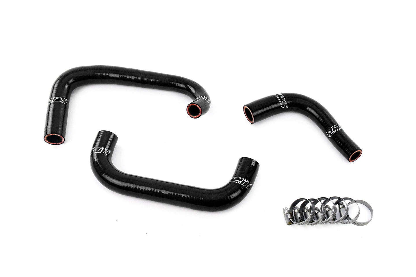 HPS High Temp Reinforced Silicone Breather Hose Kit 1995-1998 Nissan Skyline GTR R33 2.6L, 57-2100 FR SPORT