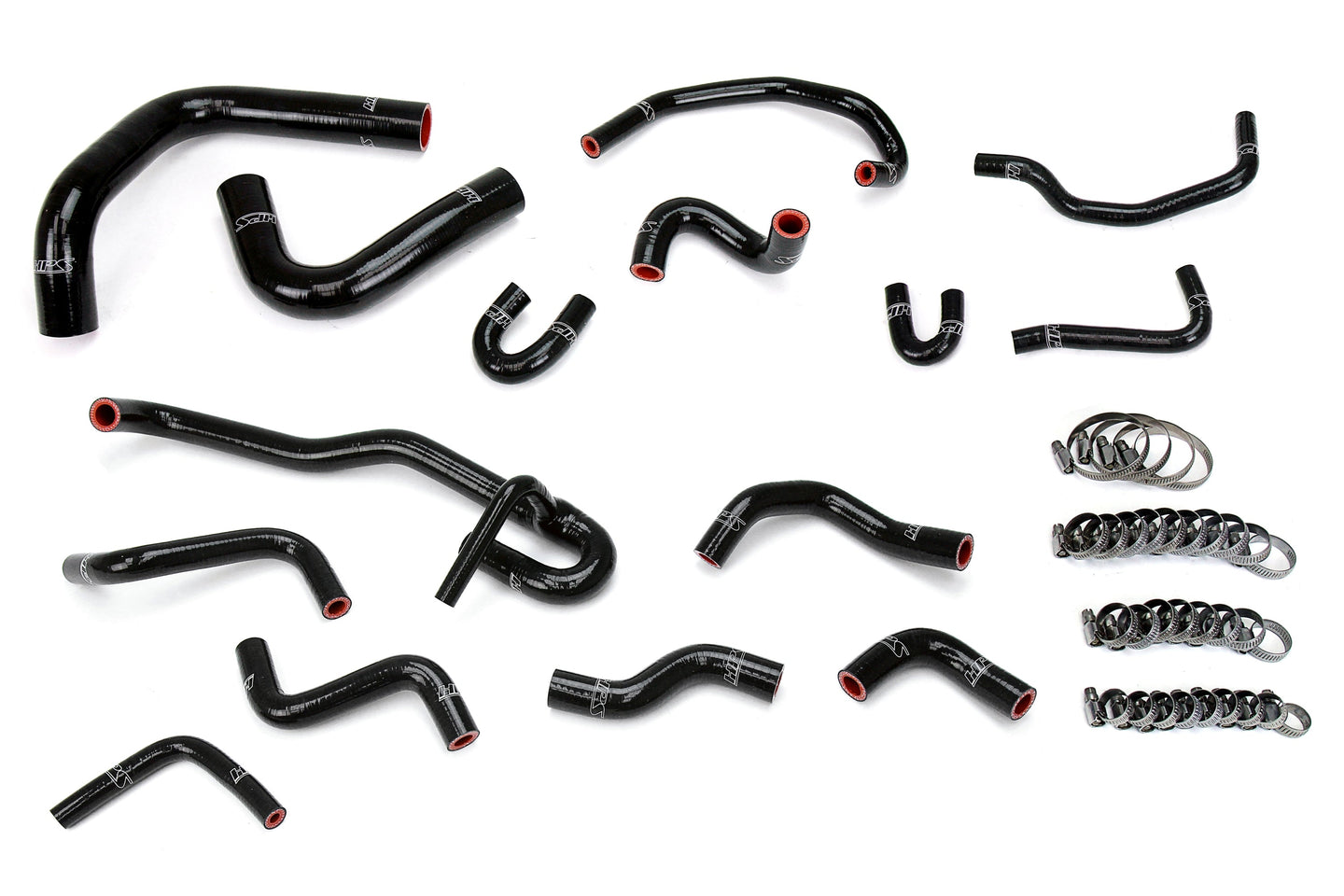 HPS Silicone Radiator + Heater Coolant Hose Kit Toyota 1990 1991 4Runner 3.0L V6 with Rear Heater Left Hand Drive, 57-2191 FR SPORT