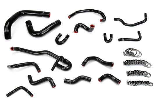 HPS Silicone Radiator + Heater Coolant Hose Kit Toyota 1990 1991 4Runner 3.0L V6 with Rear Heater Left Hand Drive, 57-2191 FR SPORT