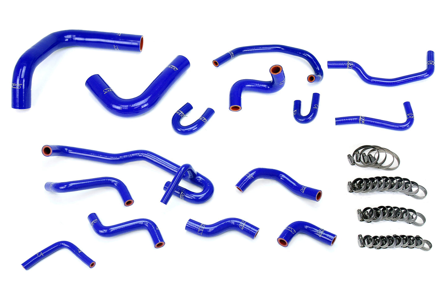 HPS Silicone Radiator + Heater Coolant Hose Kit Toyota 1990 1991 4Runner 3.0L V6 with Rear Heater Left Hand Drive, 57-2191 FR SPORT