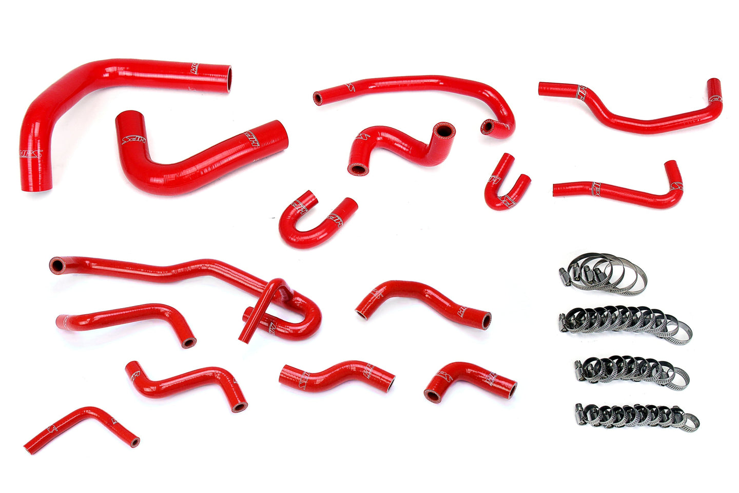 HPS Silicone Radiator + Heater Coolant Hose Kit Toyota 1990 1991 4Runner 3.0L V6 with Rear Heater Left Hand Drive, 57-2191 FR SPORT