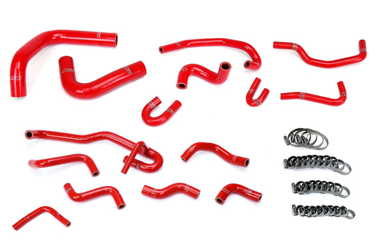 HPS Silicone Radiator + Heater Coolant Hose Kit Toyota 1990 1991 4Runner 3.0L V6 with Rear Heater Left Hand Drive, 57-2191 FR SPORT
