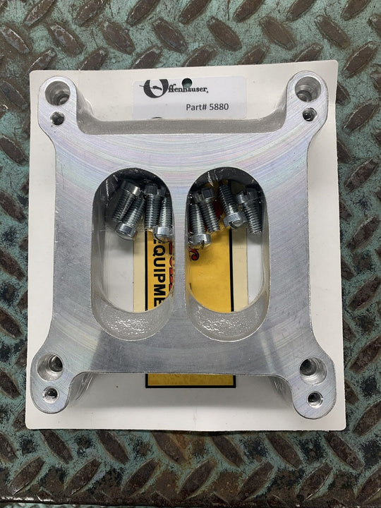 The Offenhauser 5880 1/2 is a single carb adapter plate. Sold individually. DFW Speed Syndicate