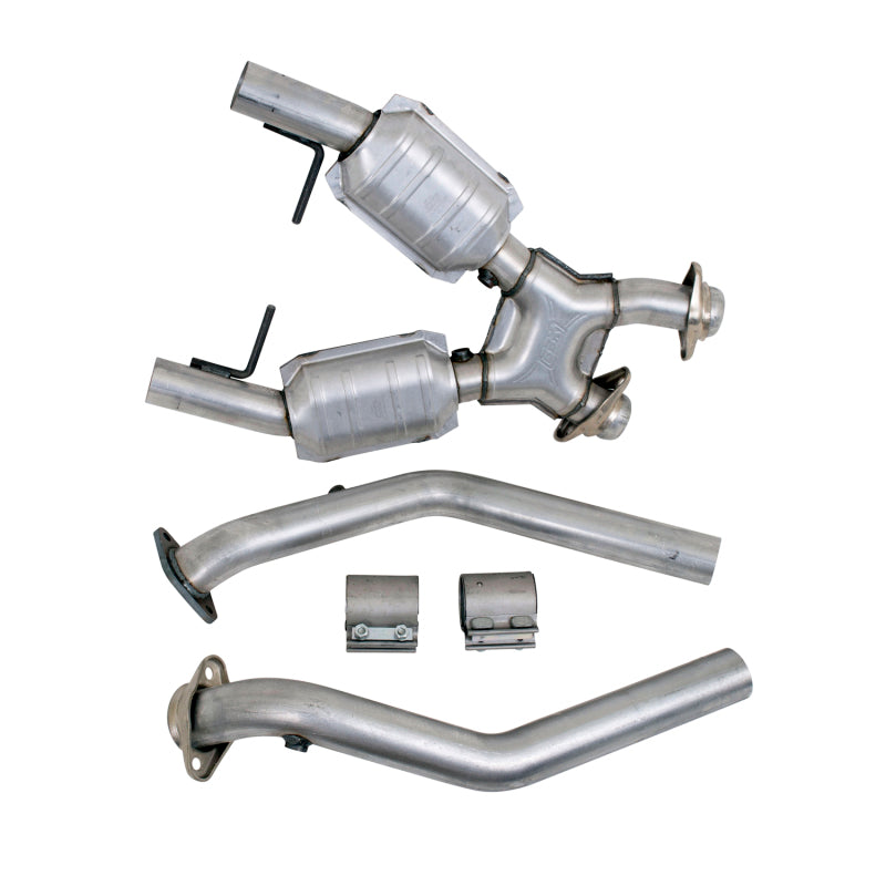 BBK 96-98 Mustang 4.6 GT High Flow X Pipe With Catalytic Converters - 2-1/2 BBK