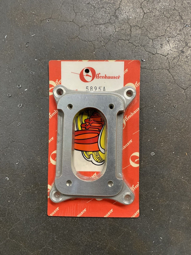 Offenhauser 5895A Carb Adapter Reverse 2 GC 4 bolt carb to Holley 500 CFM DFW Speed Syndicate