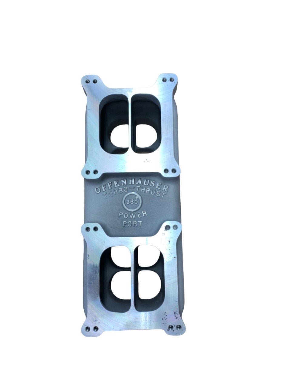 Offenhauser 5938 Ford 351 Cleveland Tunnel Ram Dual Quad TopFor use with 5935 Base. For Gaskets see 5935G DFW Speed Syndicate
