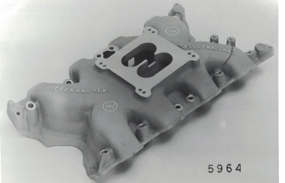 Offenhauser 5964 Intake Manifold Ford 351 Cleveland Single Quad Hi Rise. For 4V Heads.Manifold fits all regular Holley and Carter AFB 4-Barrel Carburetors DFW Speed Syndicate