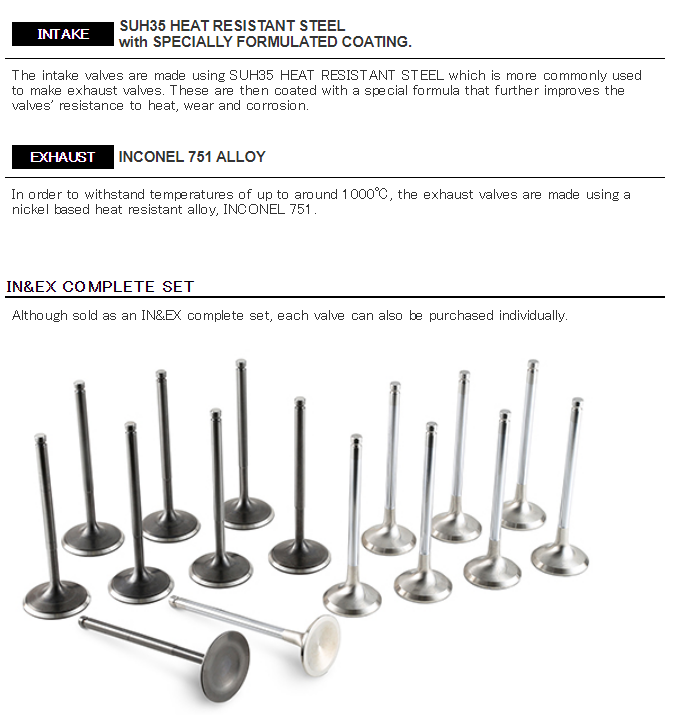 Tomei Racing Valve FR SPORT