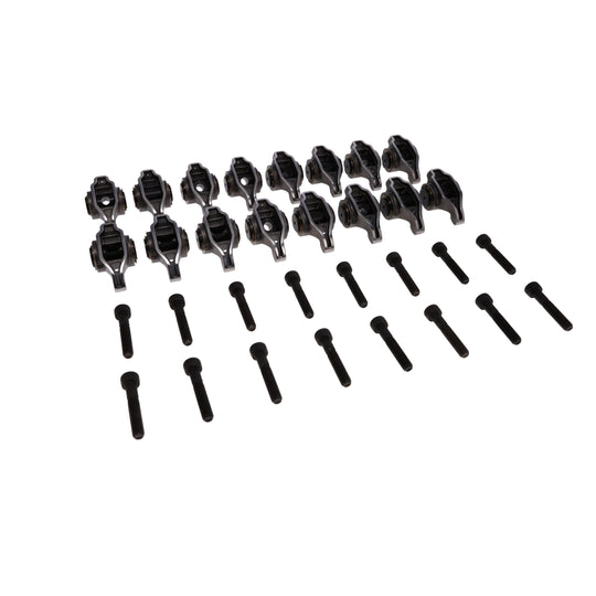 TSP Chevy LS1/LS2/LS6 Pro Series Cast Steel Rocker Arms 1.7 Ratio Bronze Bushing Trunnion Top Street Performance