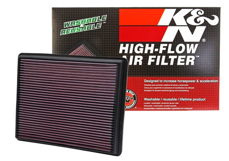K&N 02-04 Cadillac / 99-10 Chevy/GMC Pickup / 99-01 Jeep Drop In Air Filter - DFW Speed Syndicate