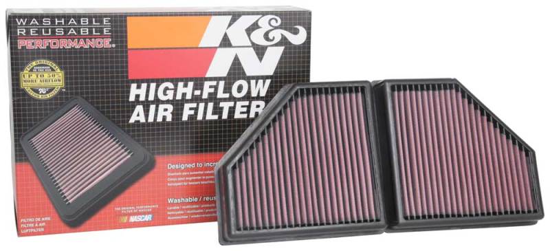 K&N 16-19 BMW 750i L6-4.4L F/I Replacement Drop In Air Filter - DFW Speed Syndicate