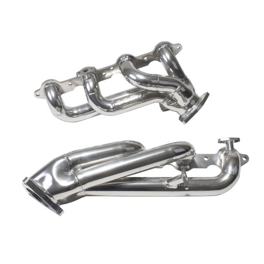 BBK 99-04 GM Truck SUV 4.8 5.3 Shorty Tuned Length Exhaust Headers - 1-3/4 Silver Ceramic BBK
