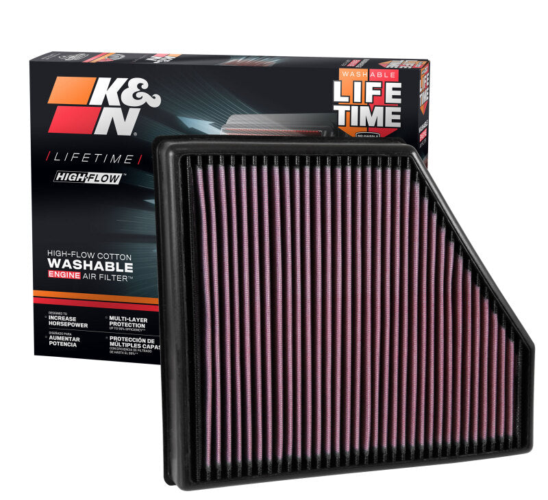 K&N 2016 Chevy Camaro SS 6.2L Drop In Air Filter - DFW Speed Syndicate