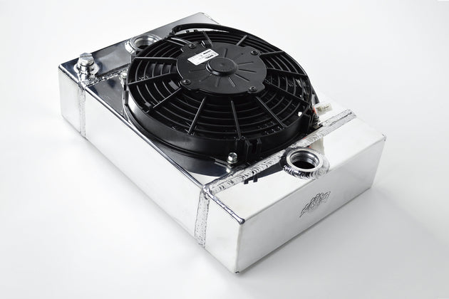 The KING Cooler - Ultimate Drag Race Radiator W/ SPAL Fan & Mounting Kit - DFW Speed Syndicate