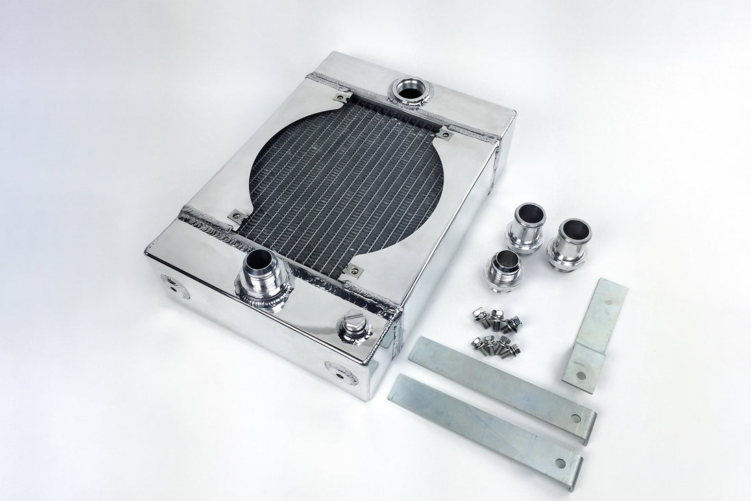 The KING Cooler - Ultimate Drag Race Radiator W/ SPAL Fan & Mounting Kit - DFW Speed Syndicate