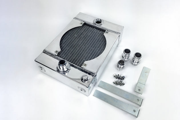The KING Cooler - Ultimate Drag Race Radiator W/ SPAL Fan & Mounting Kit - DFW Speed Syndicate