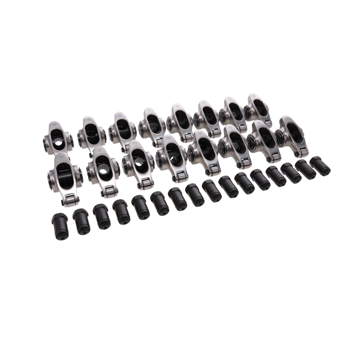 TSP Small Block Ford Pro Series Stainless Steel Rocker Arms 1.6 Ratio 7/16 In. Stud Needle Bearing Tip Top Street Performance