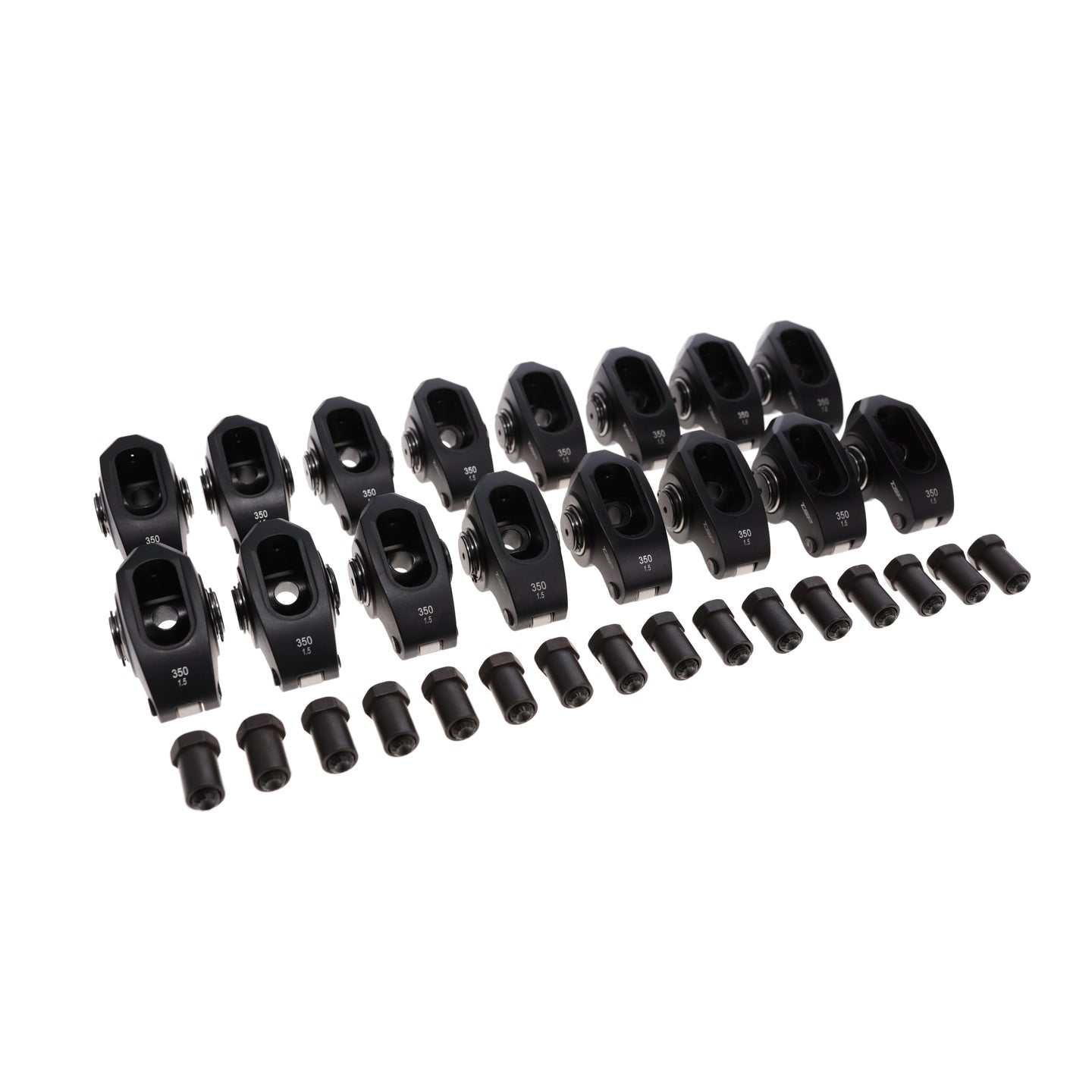TSP Small Block Chevy Pro Series 2024 Aluminum Roller Rocker Arms 1.5 Ratio 3/8 In. Stud Needle Bearing Tip Top Street Performance