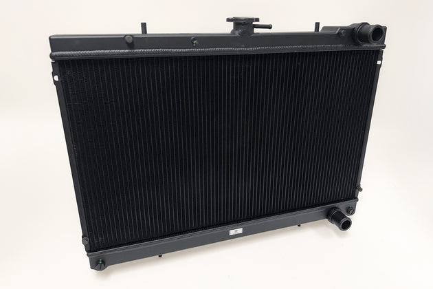 R32 Skyline GT-R/GTS Full Billet Aluminum High-Performance Radiator - Black - DFW Speed Syndicate