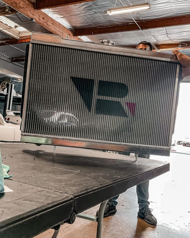 R32 Skyline GT-R/GTS Full Billet Aluminum High-Performance Radiator - Raw Billet - DFW Speed Syndicate