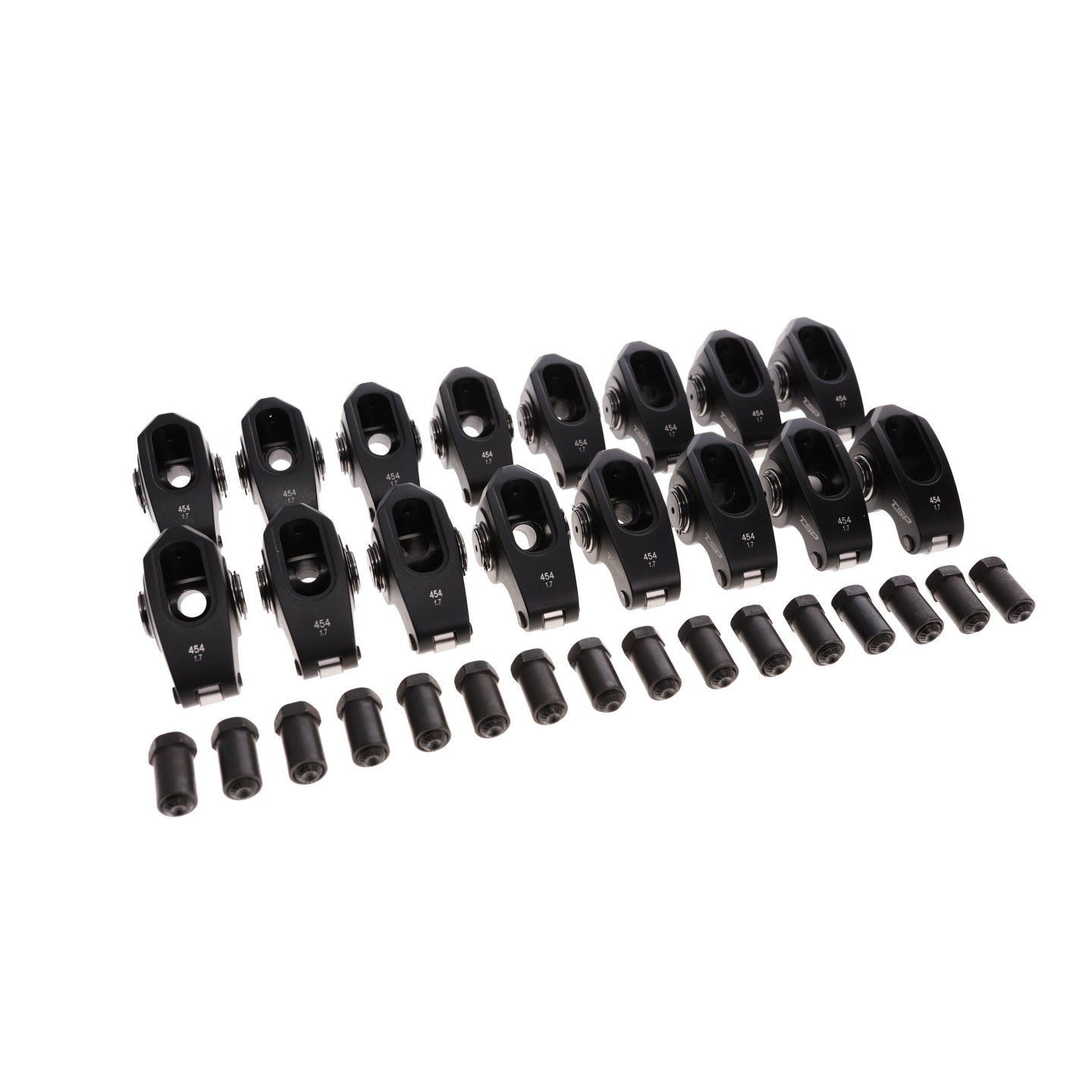 TSP Big Block Chevy Pro Series 2024 Aluminum Roller Rocker Arms 1.7 Ratio 7/16 In. Stud Needle Bearing Tip Top Street Performance