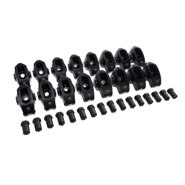 TSP Small Block Ford Pro Series 2024 Aluminum Roller Rocker Arms 1.6 Ratio 3/8 In. Stud Needle Bearing Tip Top Street Performance