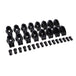 TSP Small Block Ford Pro Series 2024 Aluminum Roller Rocker Arms 1.6 Ratio 3/8 In. Stud Needle Bearing Tip Top Street Performance