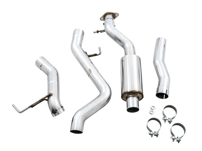 AWE Tuning 2021+ Ford Bronco 0FG Exhaust (No Tips) w/ Bash Guard AWE Tuning