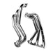 BBK 07-11 Jeep 3.8 V6 Long Tube Exhaust Headers And Y Pipe And Converters - 1-5/8 Silver Ceramic BBK