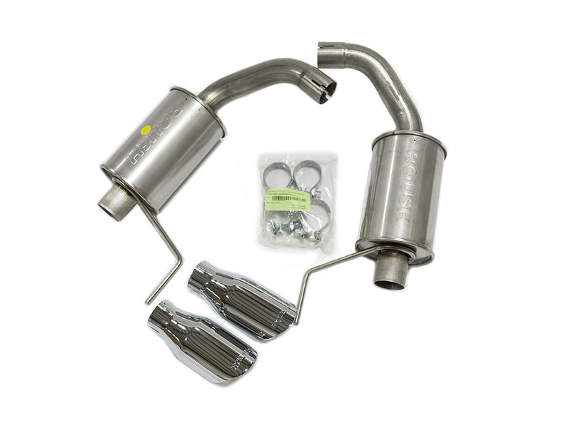 Roush 2015-2024 Ford Mustang 3.7L/2.3L V6/I4 Exhaust Kit w/ Round Tips - DFW Speed Syndicate