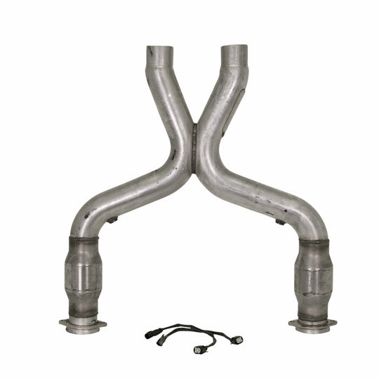 BBK 11-14 Mustang 5.0 Short Mid X Pipe With Catalytic Converters 3.0 For BBK Long Tube Headers BBK