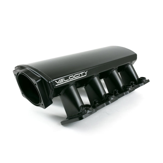 TSP Intake Manifold; TSP Velocity Fab. Aluminum Cathedral Port Angled; Black Top Street Performance