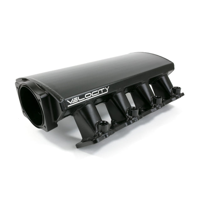 TSP Intake Manifold; TSP Velocity Fab. Aluminum Rectangle Port Angled; Black Top Street Performance