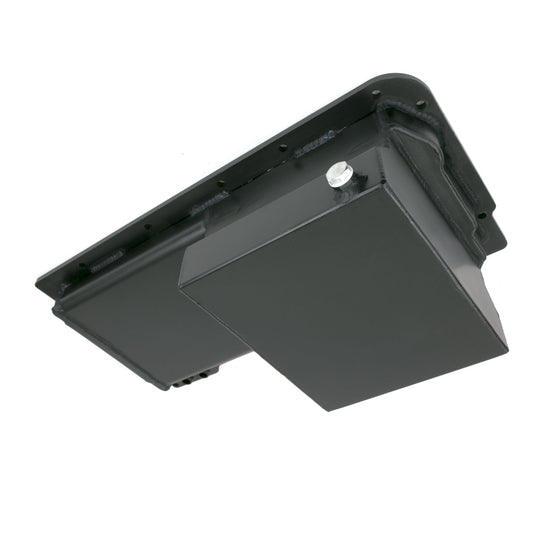 TSP Oil Pan; Fabricated Aluminum Front Sump 7-Quart; LS; Black Top Street Performance