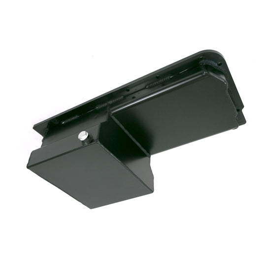 TSP Oil Pan; Fabricated Aluminum Rear Sump 7-Quart; LS; Black Top Street Performance