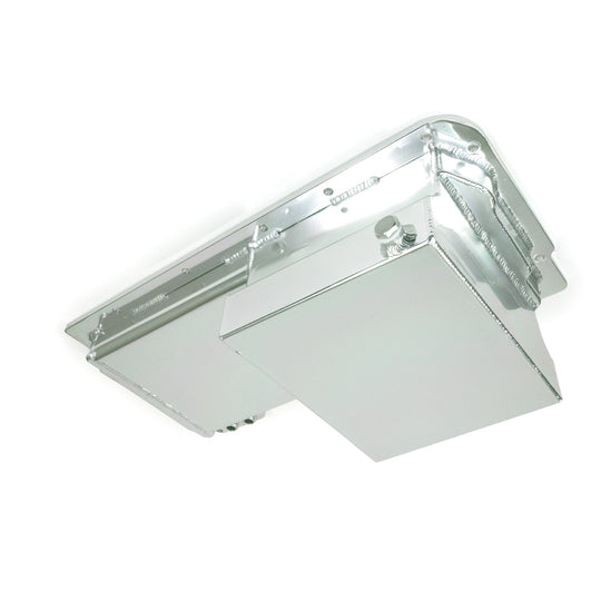 TSP Oil Pan; Fabricated Aluminum Front Sump 7-Quart; LS; Clear Anodized Top Street Performance