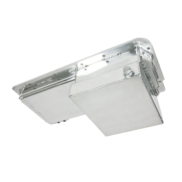 TSP Oil Pan; Fabricated Aluminum Front Sump 7-Quart; LS; Polished Top Street Performance