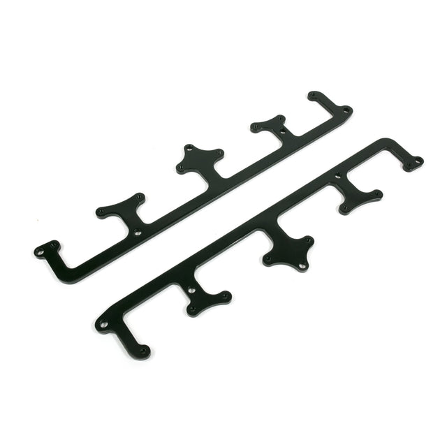 TSP Ignition Coil Brackets; Billet Aluminum; LS2 Car Style; Black Top Street Performance