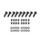 TSP Ignition Coil Brackets; Billet Aluminum; LS2 Car Style; Black Top Street Performance