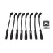 GM LS Truck Ignition Wires; 8.5mm Black; Straight Black Ceramic Plug Boots Top Street Performance