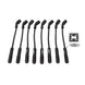 GM LS Truck Ignition Wires; 8.5mm Black; Straight Black Ceramic Plug Boots Top Street Performance