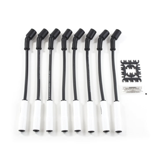 TSP GM LS Truck Ignition Wires; 8.5mm Black; Straight Ceramic Plug Boots Top Street Performance