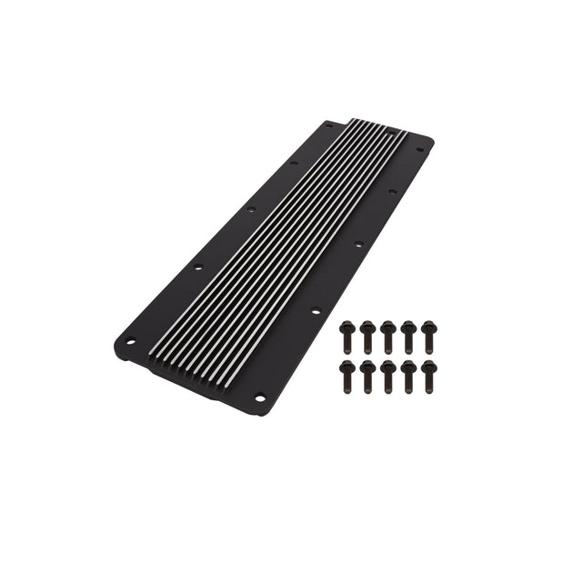 TSP Valley Cover; GM LS2/LS3/LS7/LSX Finned; Black Top Street Performance