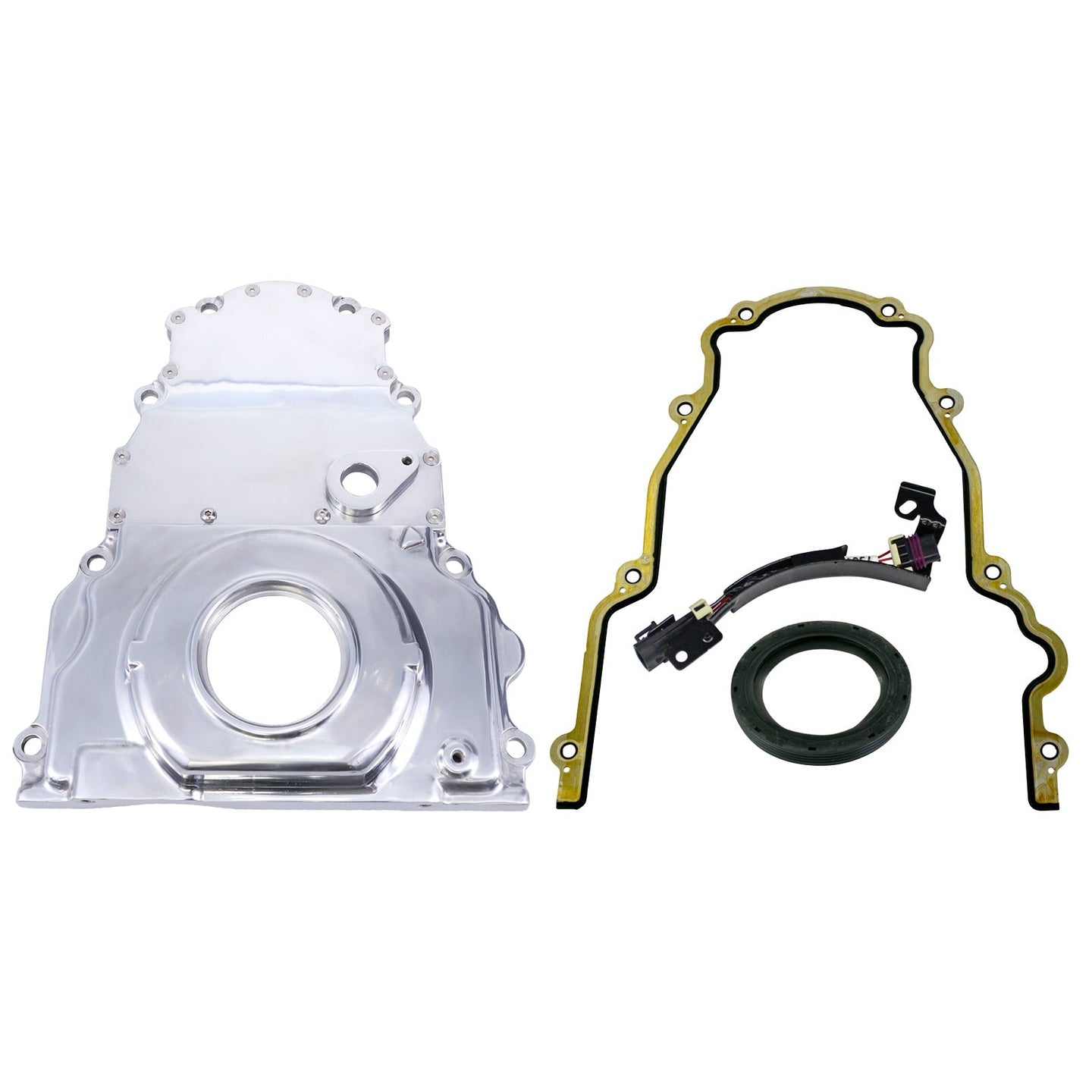 Timing Cover; LS2/LS3; Polished Aluminum Top Street Performance