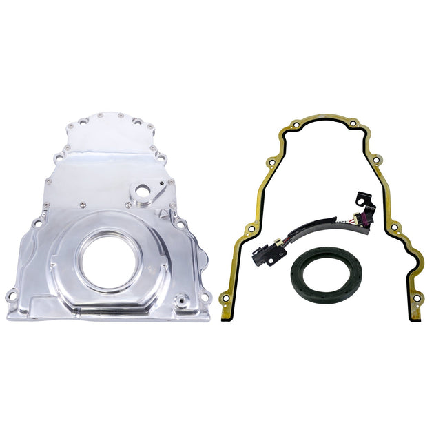 Timing Cover; LS2/LS3; Polished Aluminum Top Street Performance